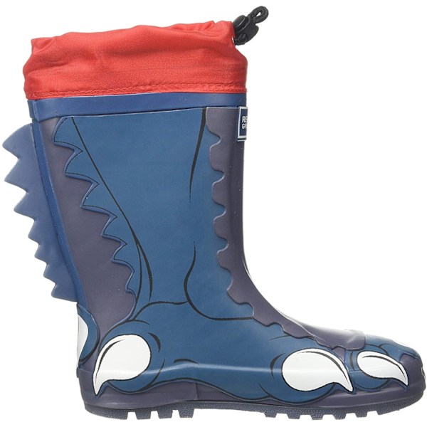 Dare 2B Barn/Barn Mudplay Dinosaurie Wellingtons 2 UK Prussi Prussian Blue 2 UK