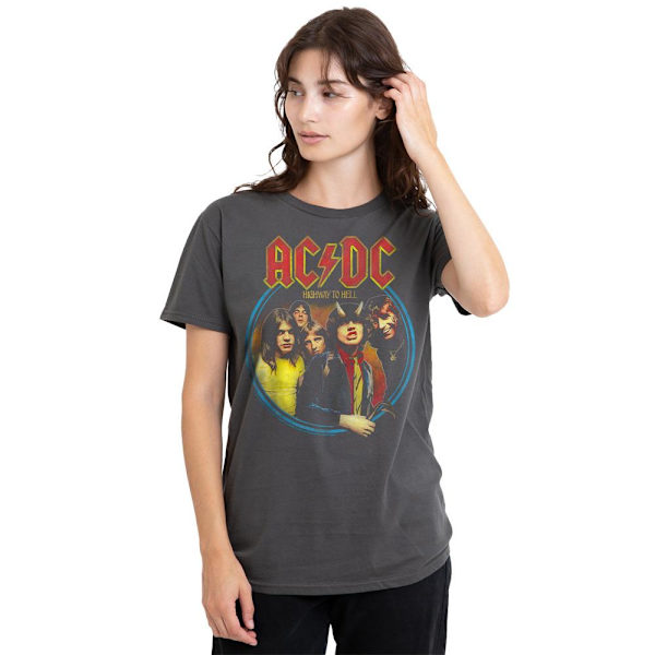 AC/DC Unisex Vuxen Highway To Hell T-Shirt L Gråmelerad Charcoal L