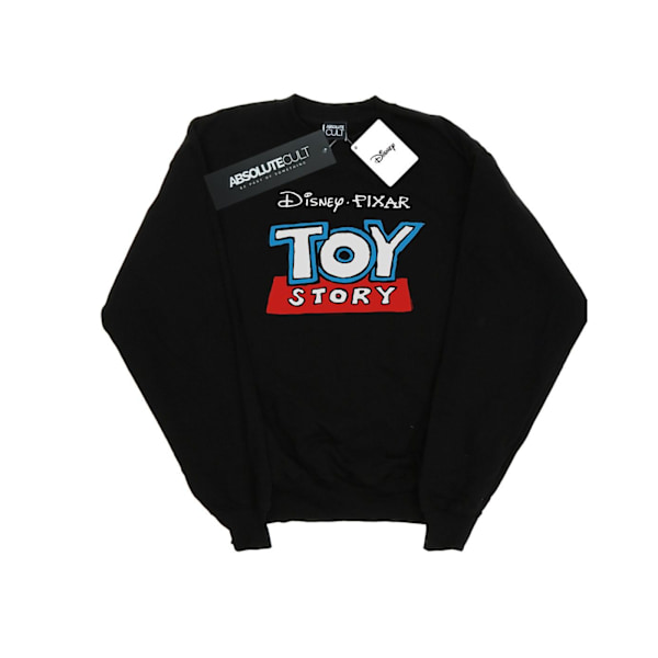 Disney Girls Toy Story Cartoon Logo Sweatshirt 7-8 år Svart Black 7-8 Years