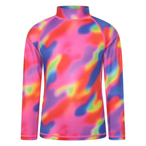 Mountain Warehouse Barn/Barn Abstrakt Långärmad Rash Top Bright Orange 13 Years
