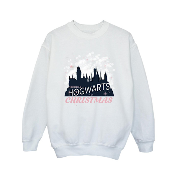 Harry Potter flickor Hogwarts jultröja 3-4 år vit White 3-4 Years