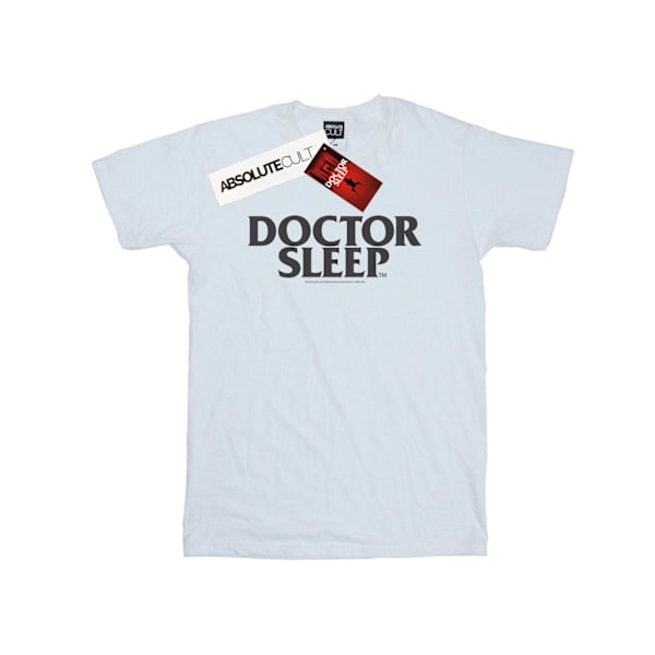 Doctor Sleep Dam/Damer Text Logo Bomull Boyfriend T-Shirt X White XXL