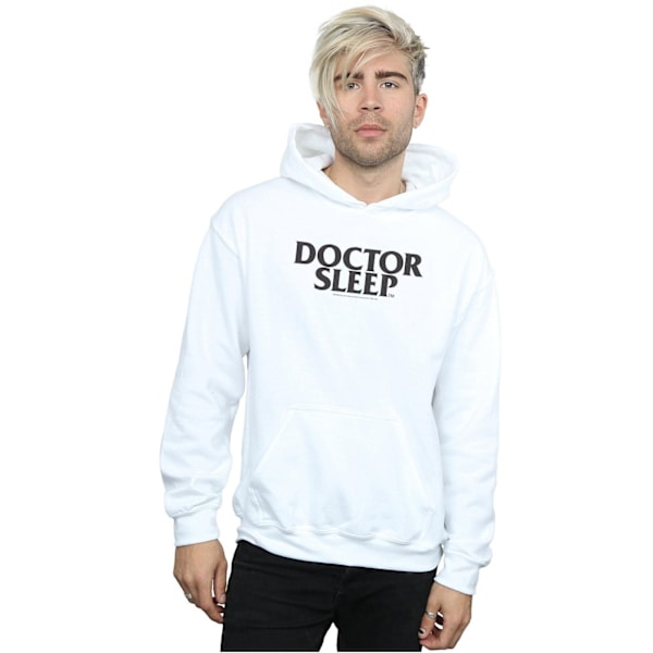 Doctor Sleep Herr Text Logo Hoodie 5XL Vit White 5XL