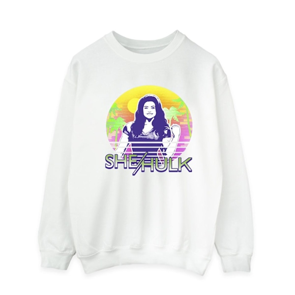 Marvel She-Hulk: Attorney At Law Sunset Smile Sweatshirt 5 för män White 5XL