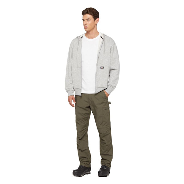 Dickies Herr Fleece Full Zip Hoodie L Heather Grey Heather Grey L