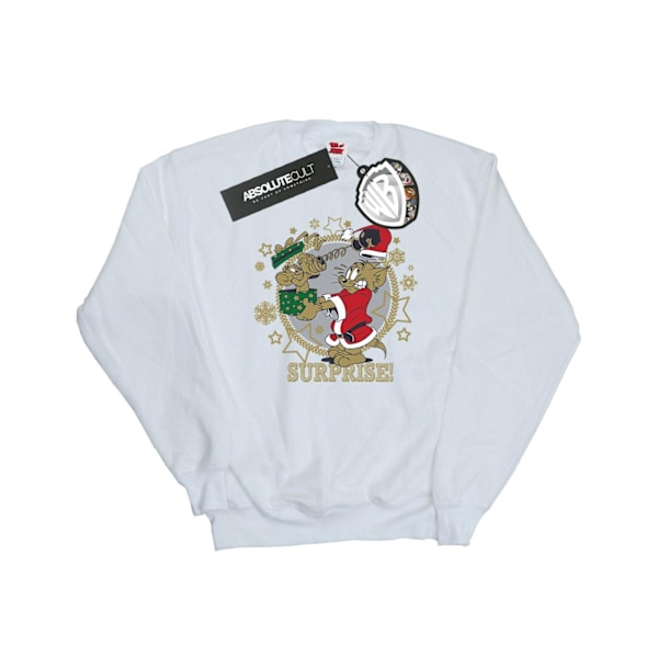 Tom And Jerry Herr Jul Överraskning Sweatshirt M Vit White M