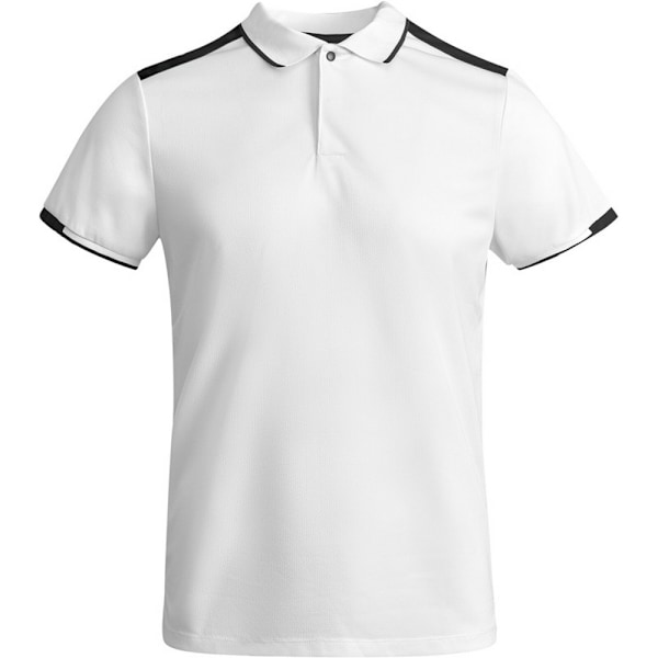 Roly Barn/Kids Tamil Kortärmad Poloskjorta 12 År Vit White/Solid Black 12 Years
