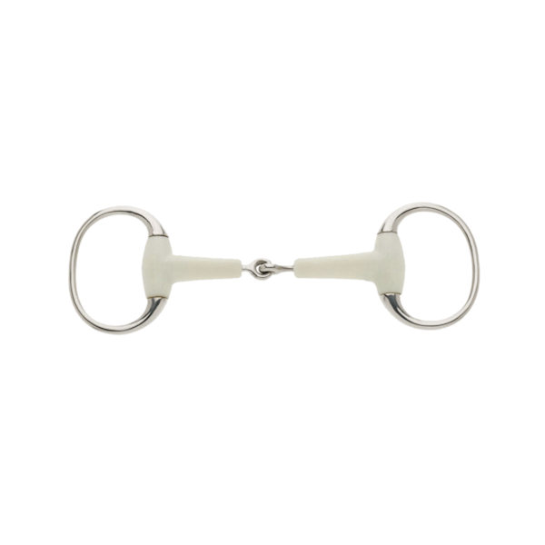 Lorina Flexi Single Jointed Eggbutt Snaffle 4.5in Silver Silver 4.5in