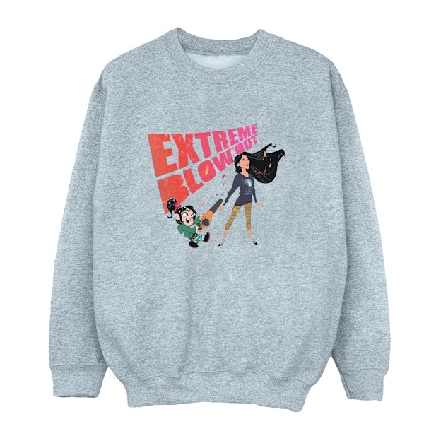 Disney Girls Wreck It Ralph Pocahontas Och Vanellope Sweatshirt Sports Grey 12-13 Years