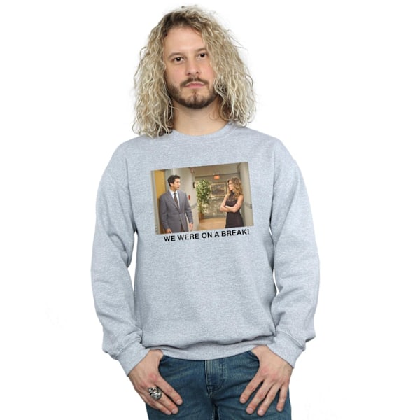 Friends Mens We Were On A Break Hallway Sweatshirt L Sports Grå Sports Grey L