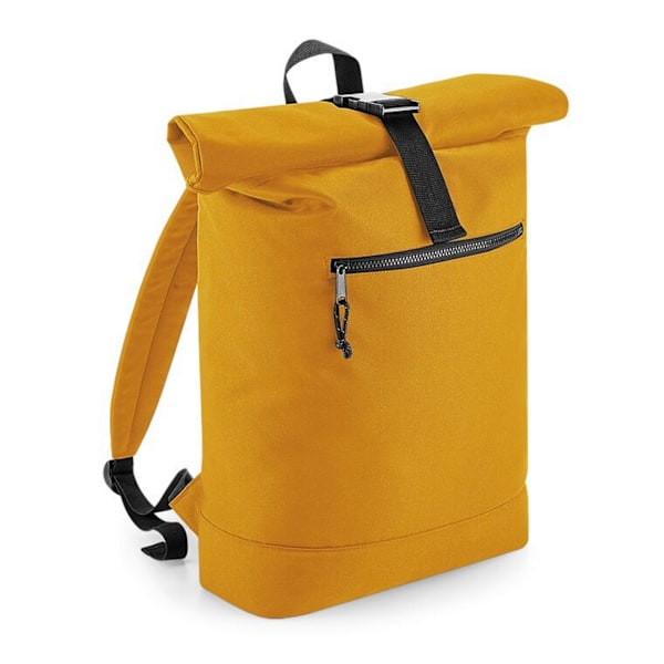 Bagbase Roll Top Recycled Backpack One Size Mustard Mustard One Size