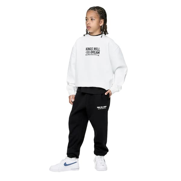 Kings Will Dream Pojkar Studio Title Sweatshirt 7-8 År Vit White 7-8 Years