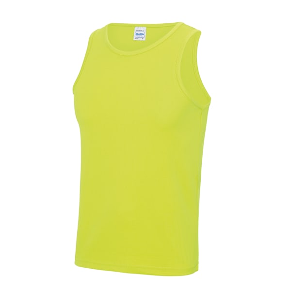 AWDis Just Cool Herr Sport Gym Enkel Tank Top / Träningslinne 2XL Elect Electric Yellow 2XL