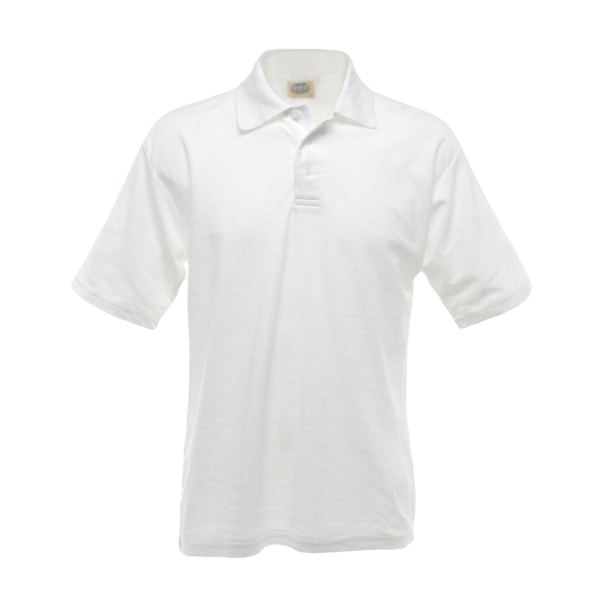 UCC 50/50 Herr Pique Kortärmad Polotröja 3XL Vit White 3XL