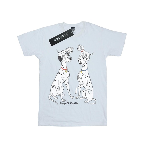 101 Dalmatiner Girls Pongo And Perdita T-Shirt 9-11 Years White White 9-11 Years