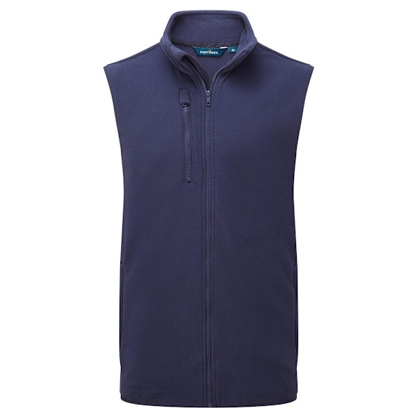 Portwest Unisex Eco Fleece Väst S Marinblå Navy S