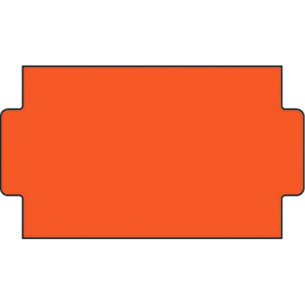 Sato NOR B självhäftande avdragbara etiketter (12 rullar) en storlek orange Orange One Size