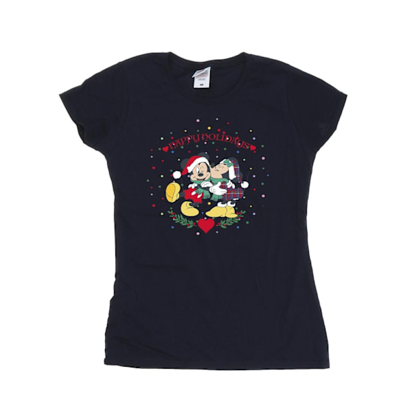 Disney Dam/Dam Mickey Mouse Mickey Minnie Jul Cotto Navy Blue M