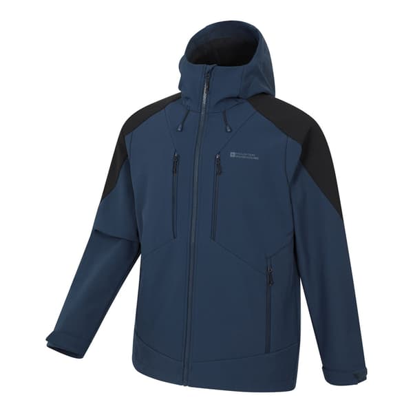 Mountain Warehouse Herr Radius Återvunnen Softshelljacka L Kobolt Cobalt L