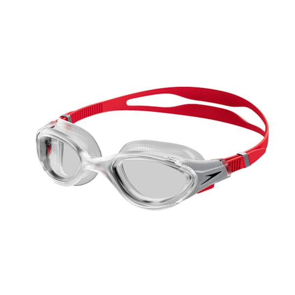 Speedo Biofuse simglasögon för män, en storlek, röd/silver/genomskinlig Red/Silver/Clear One Size