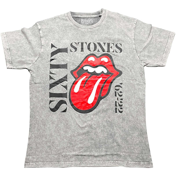 The Rolling Stones Unisex Adult Sixty Vertical T-Shirt L Grå Grey L