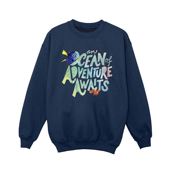 Disney Boys Finding Dory Ocean Of Adventure Sweatshirt 3-4 År Navy Blue 3-4 Years