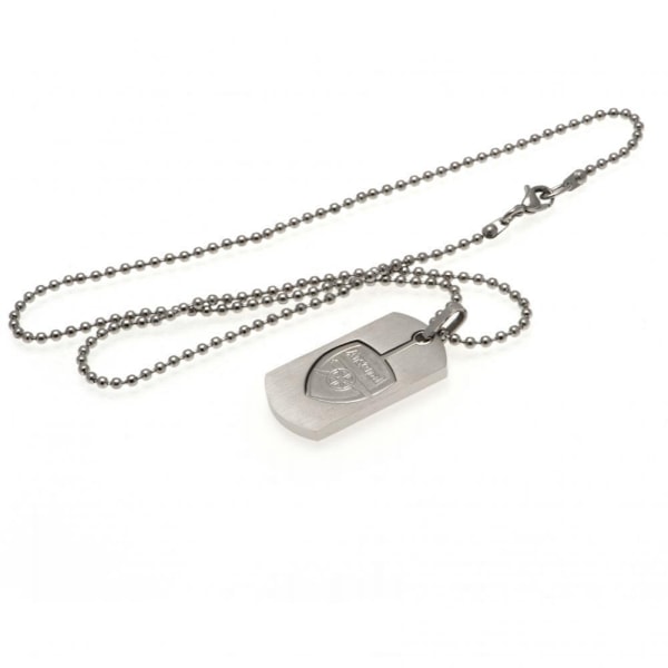 Arsenal FC Crest Hundbricka One Size Silver Silver One Size