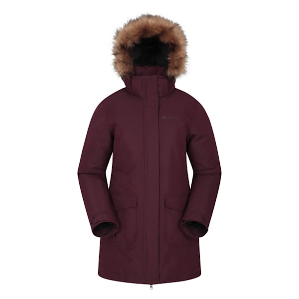 Mountain Warehouse Tarka II Lång Padderad Jacka för Kvinnor/Dam 8 Burgundy 8 UK
