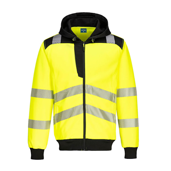 Portwest Unisex Vuxen PW3 Varsel Full Zip Hoodie XL Gul/Svart Yellow/Black XL