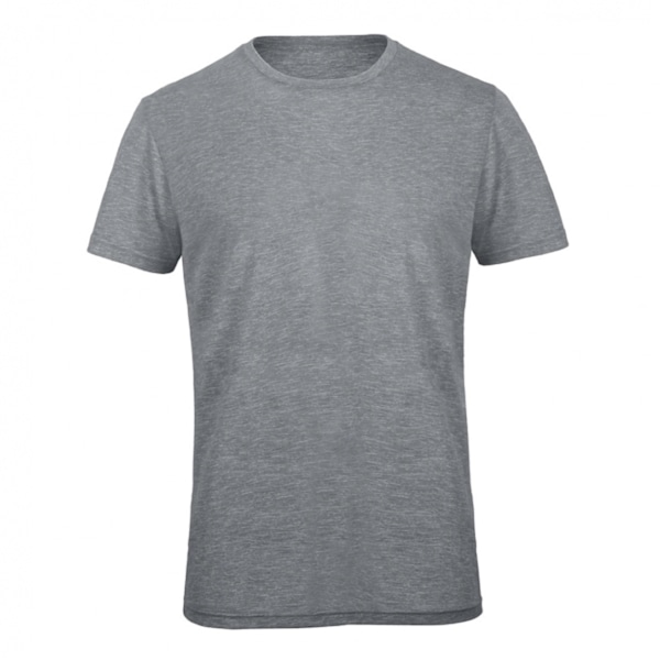 B&C Herr Favourite Kortärmad Triblend T-shirt S Heather Ljusgrå Heather Light Grey S