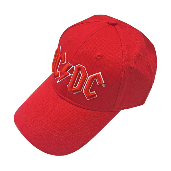 AC/DC Unisex Vuxen Logo Baseball Cap En Storlek Röd Red One Size