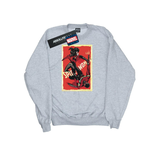 Marvel Boys Spider-Woman Fight Sweatshirt 12-13 år Sports Grå Sports Grey 12-13 Years