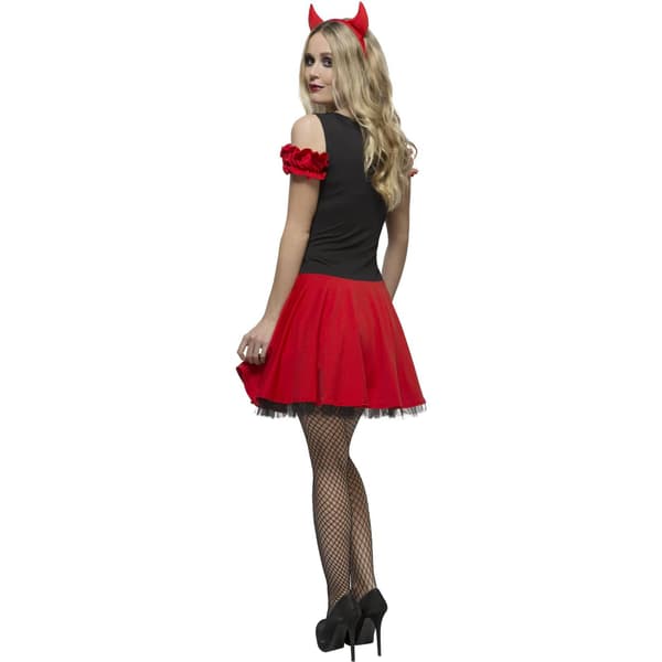 Fever Dam/Kvinnor Wicked Devil Kostymset S Röd Red S