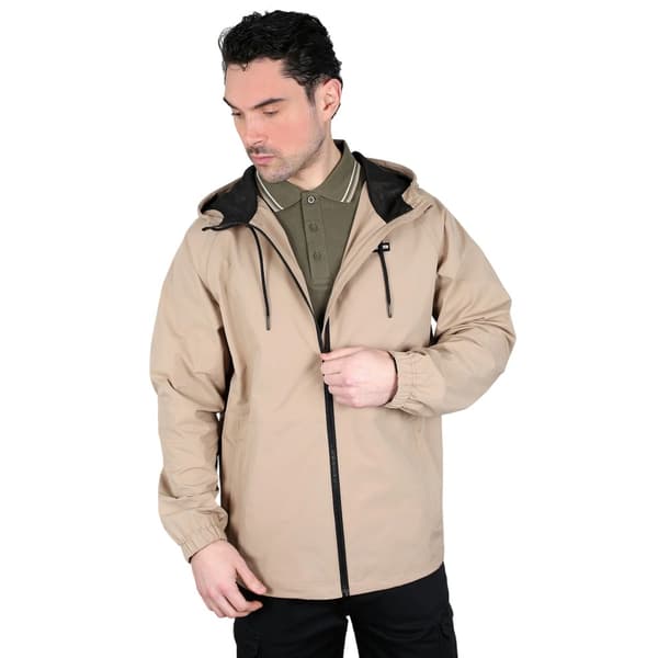 Lambretta Herr Ripstop Hooded Jacka S Stone Stone S