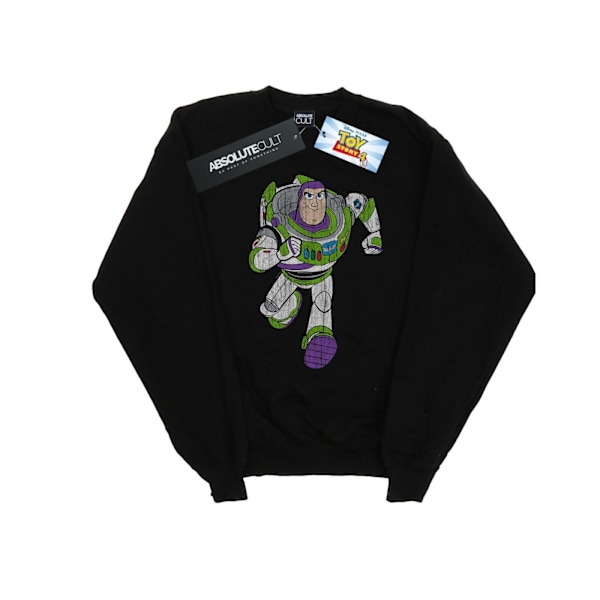 Disney Herr Toy Story 4 Klassisk Buzz Lightyear Sweatshirt L Bla Black L