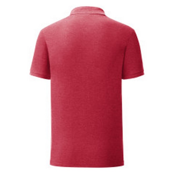 Fruit Of The Loom Herr Poloshirt XXL Heather Red Heather Red XXL