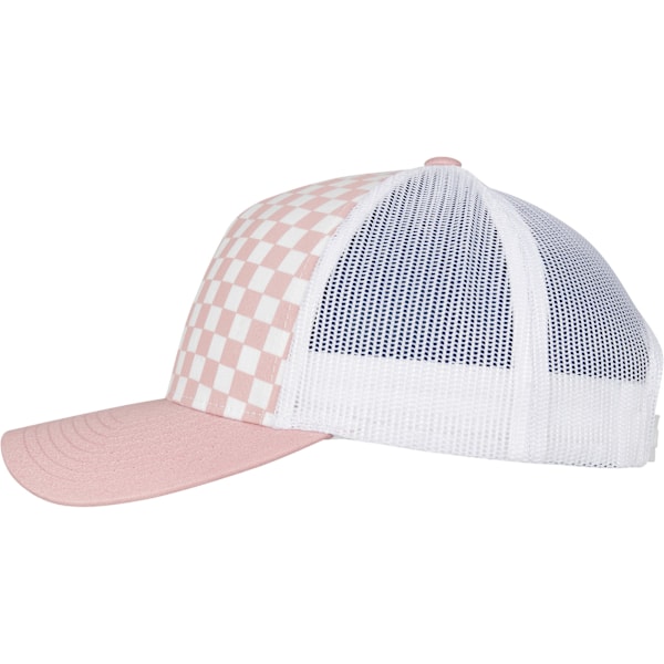 Flexfit by Yupoong Checkerboard Retro Trucker Cap One Size Ljus Light Rose/White One Size