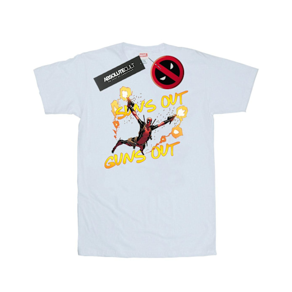 Marvel herr Deadpool Sun´s Out Guns Out T-shirt L vit White L