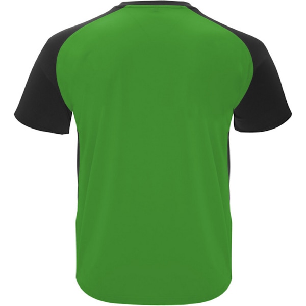 Roly Unisex Bugatti Sports T-shirt XXL Fern Green/Solid B Fern Green/Solid Black XXL