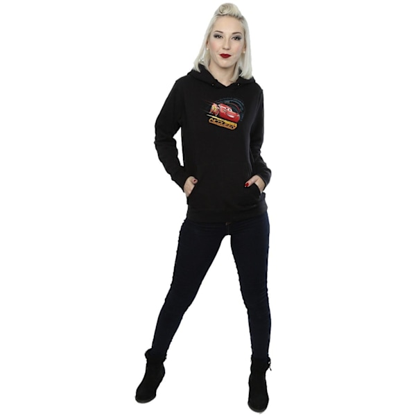 Disney Dam/Kvinnor Bilar Blixten McQueen Hoodie L Svart Black L