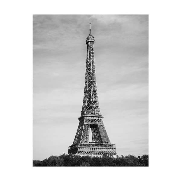 Pyramid International Eiffel Tower Print 40cm x 50cm Grå/Svart Grey/Black 40cm x 50cm