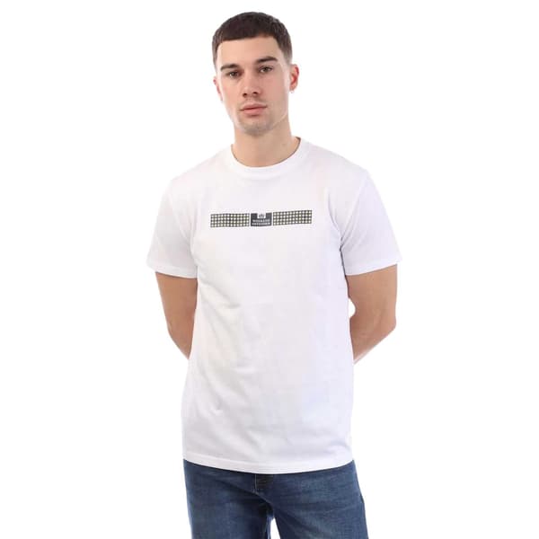 Weekend Offender Shareck Rutig T-shirt för män M Vit White M
