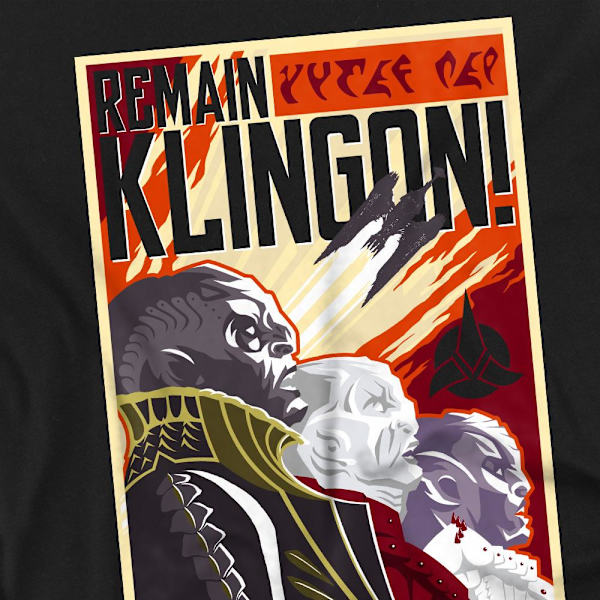 Star Trek: Discovery Herr Remain Klingon Poster T-Shirt S Svart Black S