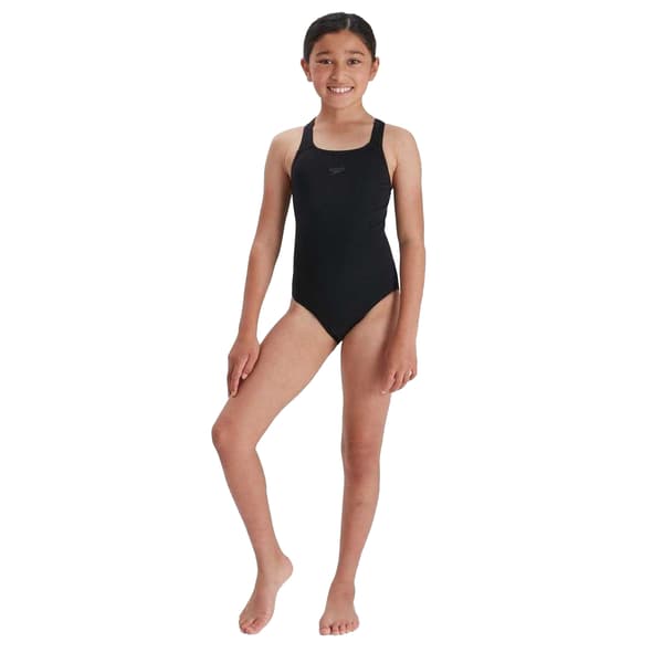 Speedo Flickor Endurance+ Medalist Baddräkt 9-10 År Black 9-10 Years