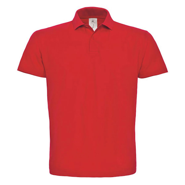 B&C Herr ID.001 Bomulls Polotröja 3XL Röd Red 3XL