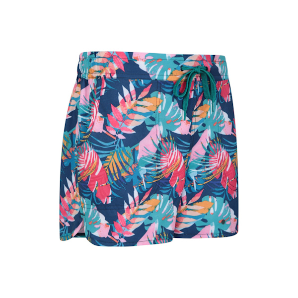 Mountain Warehouse Dam/Kvinnors Mönstrade Stretch Boardshorts Blue 8 UK