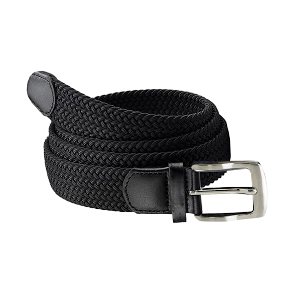 Duke D555 Simon Flätad Stretchbälte XL Svart Black XL