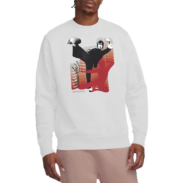 Bruce Lee Unisex Vuxen Kick It Sweatshirt L Vit White L