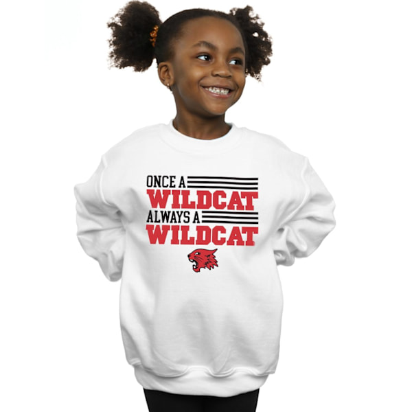 Disney Girls High School Musical The Musical Once A Wildcat Sweatshirt White 9-11 Years