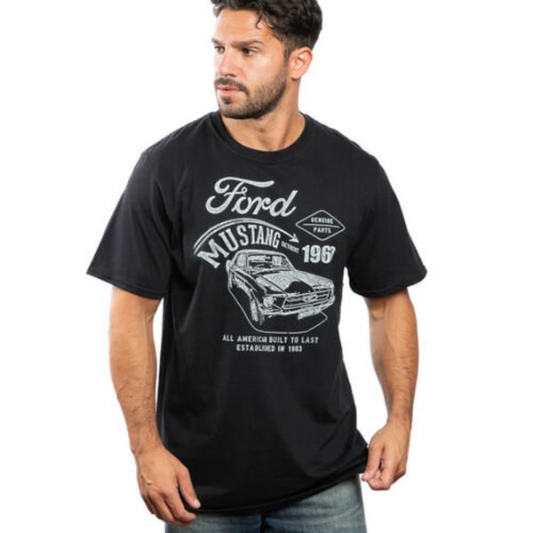 Ford Herr Mustang Detroit Cotton T-shirt L Natural Natural L